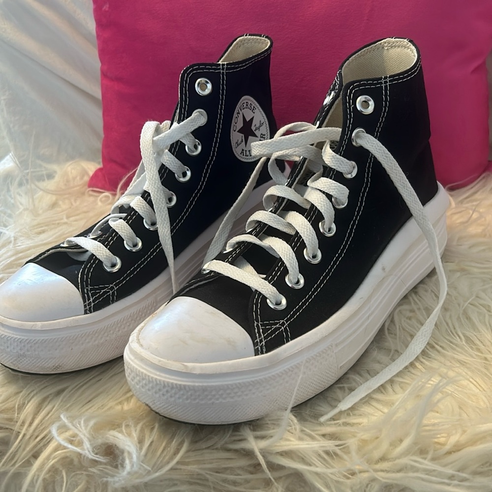 Converse Black and White High-Top Sneakers
